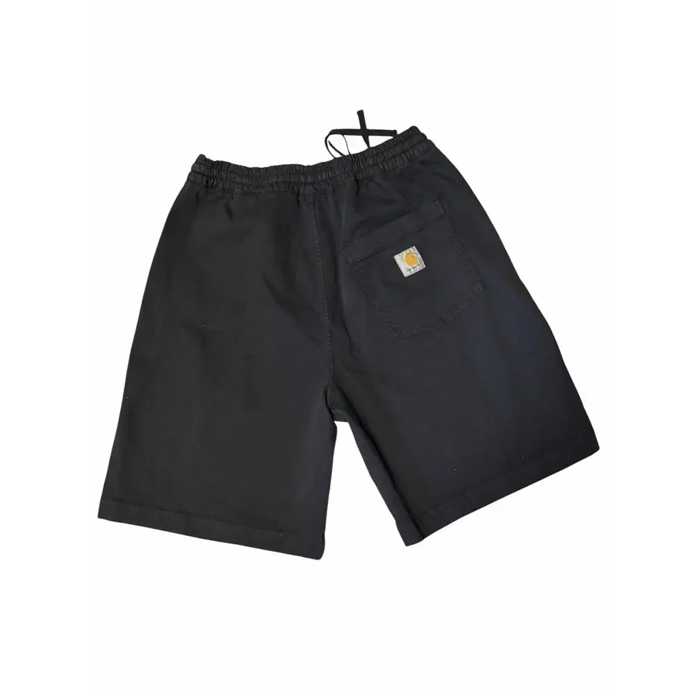 Carhartt WIP Drawstring Shorts Black Men’s Large NWT Cotton Casual MSRP $128